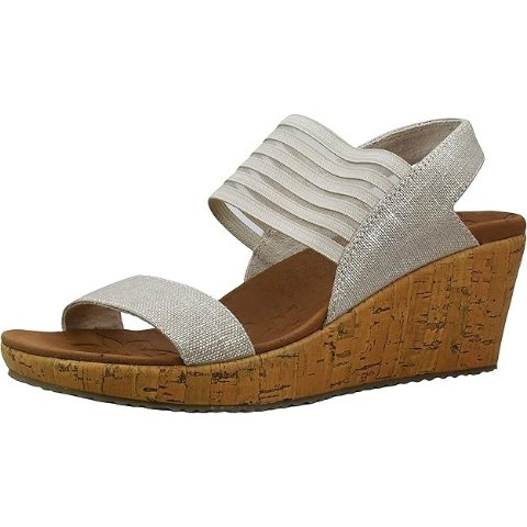 4k+高人气Skechers BEVERLEE 女士坡跟鞋