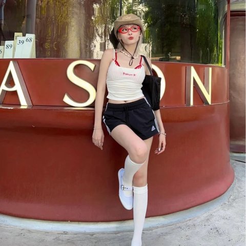 Adidas超火运动芭蕾风 官网$33 Sprinter 男士短裤