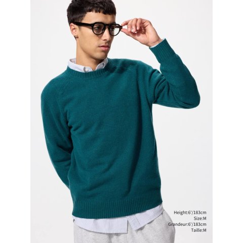 羊毛圆领毛衣 中性款