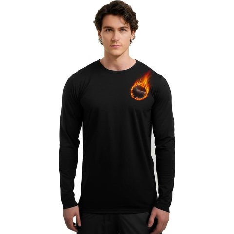 Rahhint 羊驼毛抓绒长袖衫 黑色