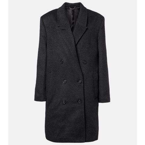 Toteme双排扣羊绒大衣