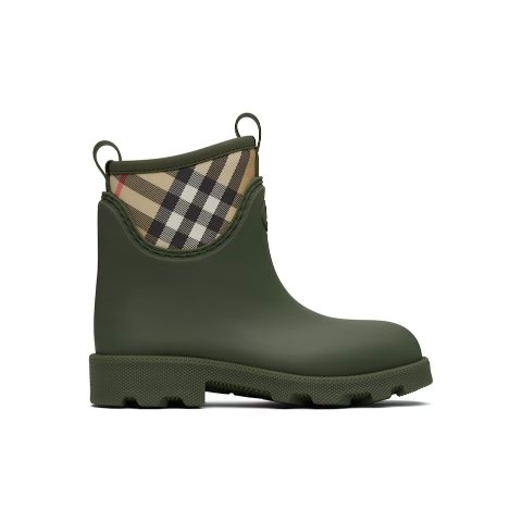 BurberryGreen 橡胶短靴 低筒