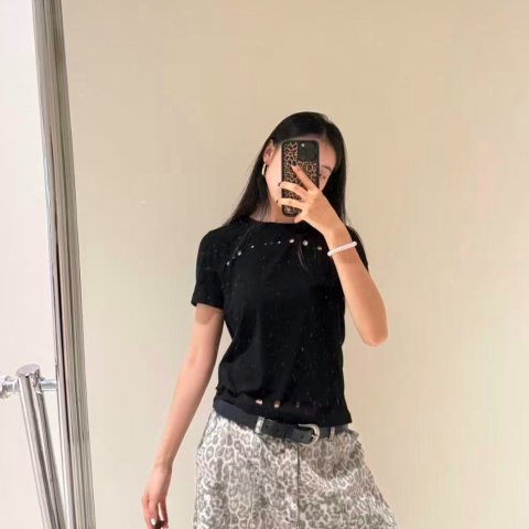 Black Excess T恤 磨破款