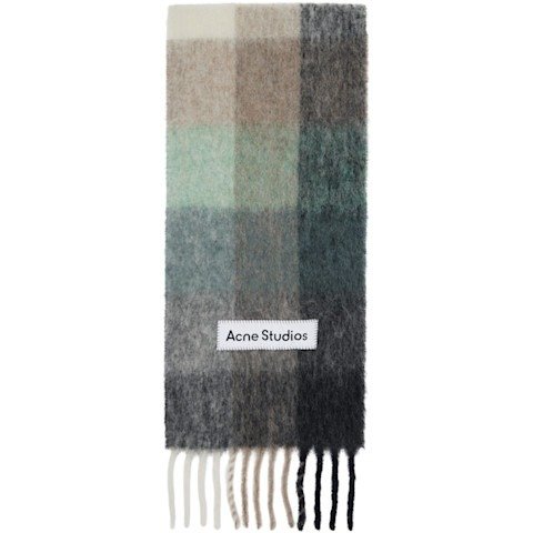 Acne StudiosMohair 格纹围巾 多色