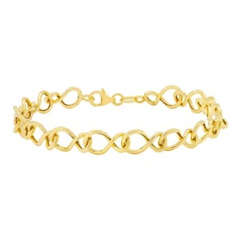 Infinity 链接手链 黄K金