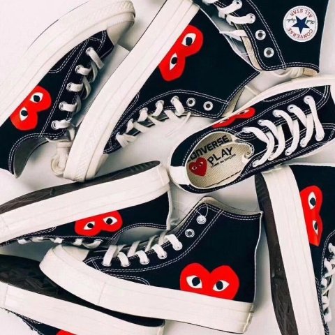 Converse Chuck 70 高帮帆布鞋 CDG PLAY联名