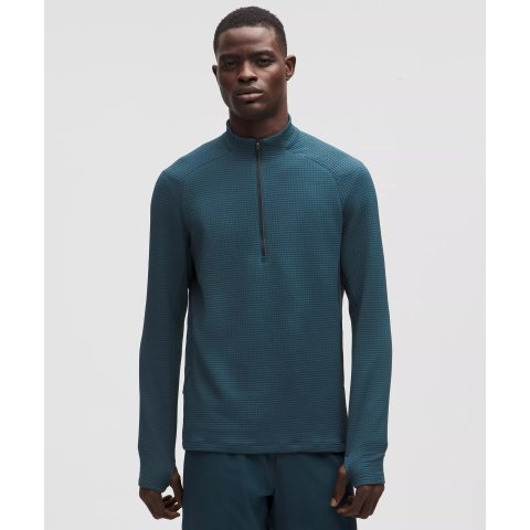 Waffle-Knit 半拉链毛衣