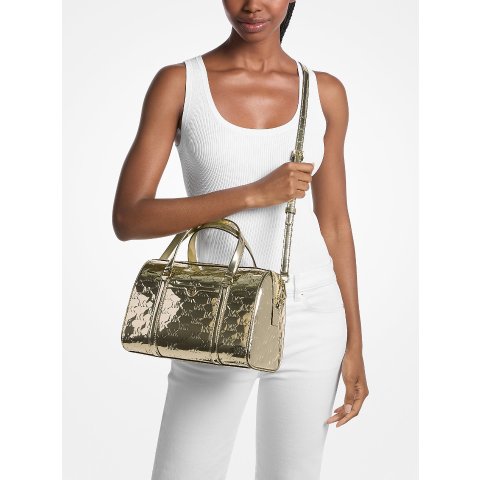 Jet Set 金属色手提包 中号