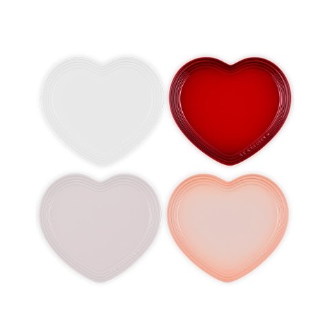 Le CreusetHeart 爱心餐盘 4件套