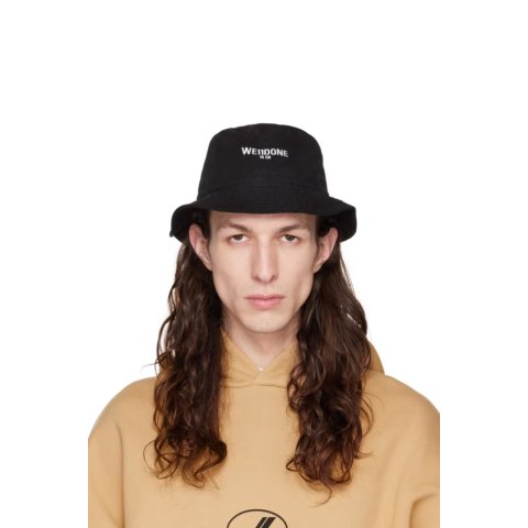 Black 水洗渔夫帽