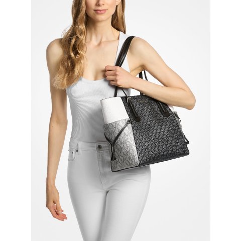 Voyager 大号撞色手提包