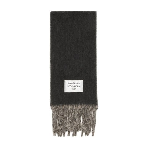 流苏边围巾 灰色