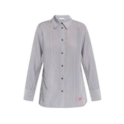 GanniStriped 衬衫 棉质