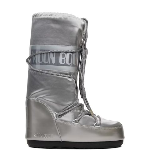 Silver Icon Glance 缎面短靴