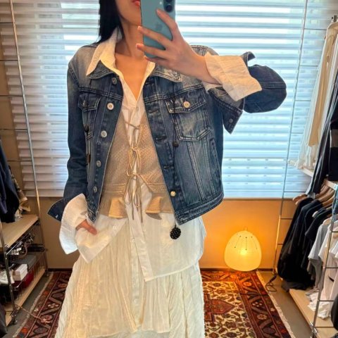 Blue 休闲牛仔夹克