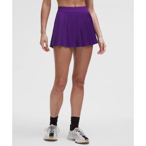 Varsity 高腰百褶裙