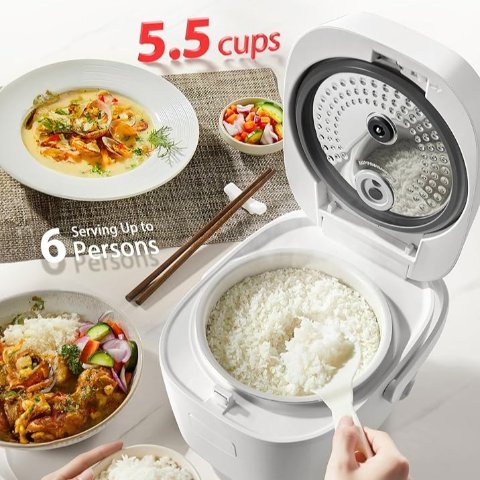 TOSHIBA 东芝 5.5杯电饭煲 15种烹饪模式+LED显示