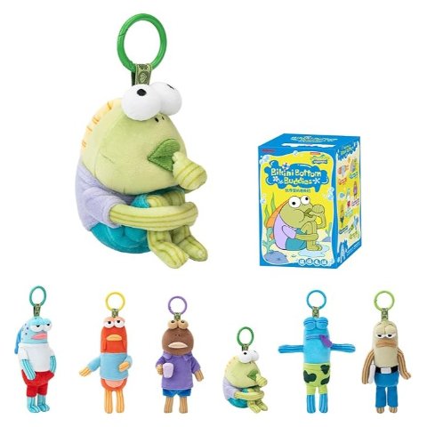 POP MART终于等到！太爱了！比奇堡的居民盲盒公仔 单盒