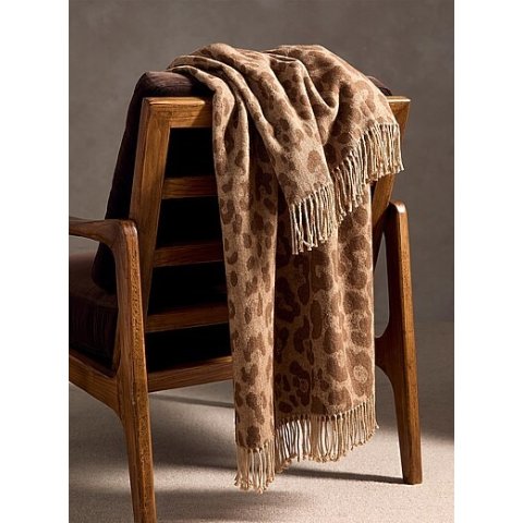 超软豹纹毛毯 130x170cm