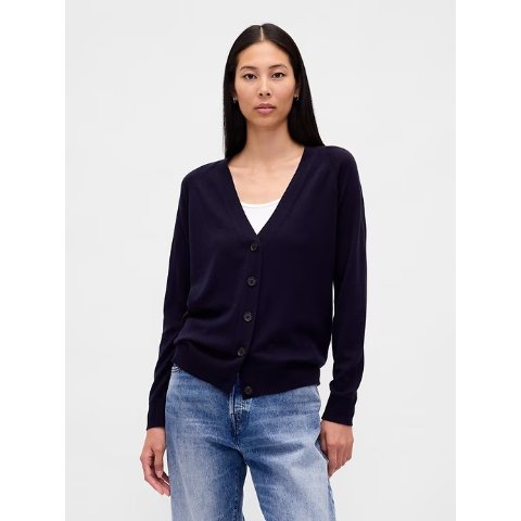 美利奴羊毛开衫