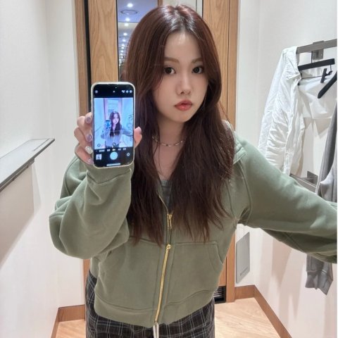 Scuba 宽松连帽拉链卫衣