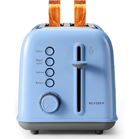 BUYDEEM DT620 蓝色烤面包机 2片