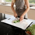 史低价：Callsky 钢化玻璃菜板 白色颜值超高