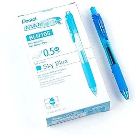 按动式中性笔 0.5mm 细头 多色可选 12支装