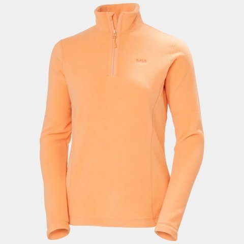 亮橙！修身立领的大美女感Helly Hansen Daybreaker 女款半拉链抓绒