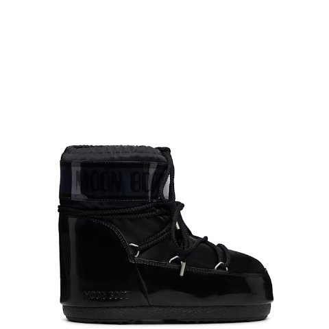 Black Icon Glance 缎面短靴