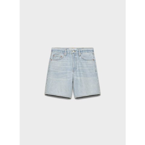 Denim Forum 复古高腰牛仔短裤