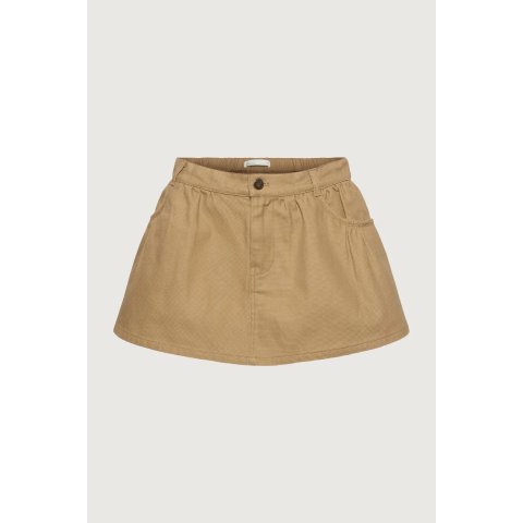 MINI PLEATED 裙裤 帆布