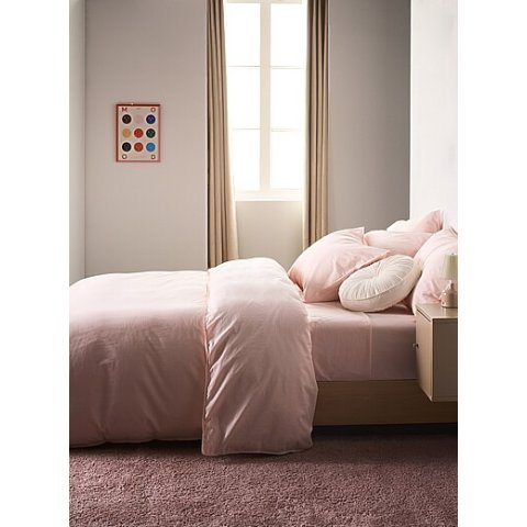 Solid 纯棉被套三件套