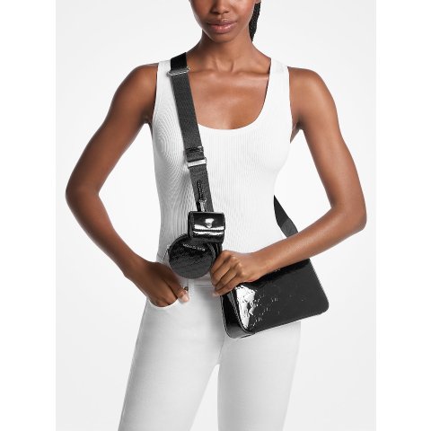 Michael KorsJet Set 小号漆皮斜挎包 适用Airpods Pro