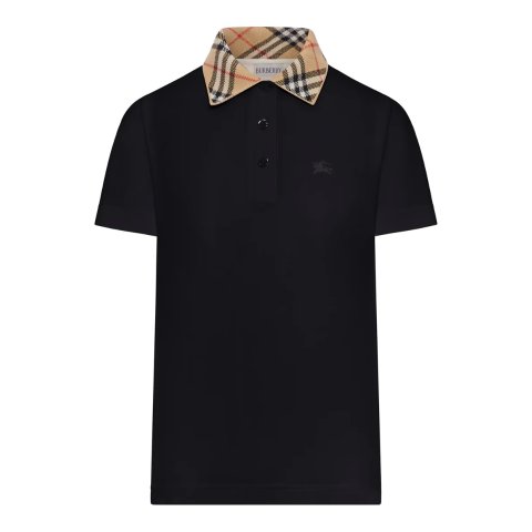 BurberryCotton 格纹衣领 Polo衫
