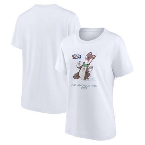 Milano Cortina 2026 女士T恤 吉祥物图案
