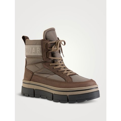 Halo 尼龙皮革靴