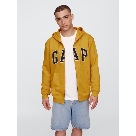 标志连帽卫衣 拉链款