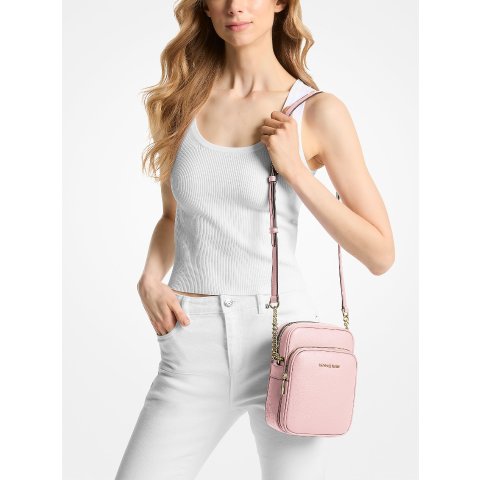 Michael KorsJet Set 斜挎包 珍珠皮革 中号