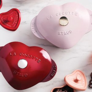 爱心铸铁锅粉色 $169