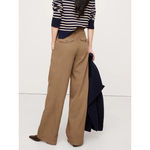 有机棉百搭阔腿裤