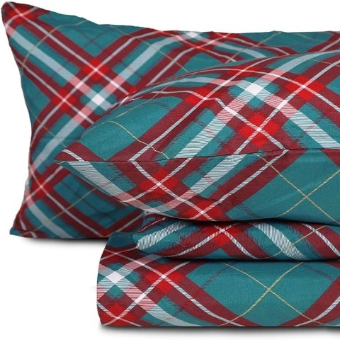 Gogreen 圣诞格纹四件套 深口加大号