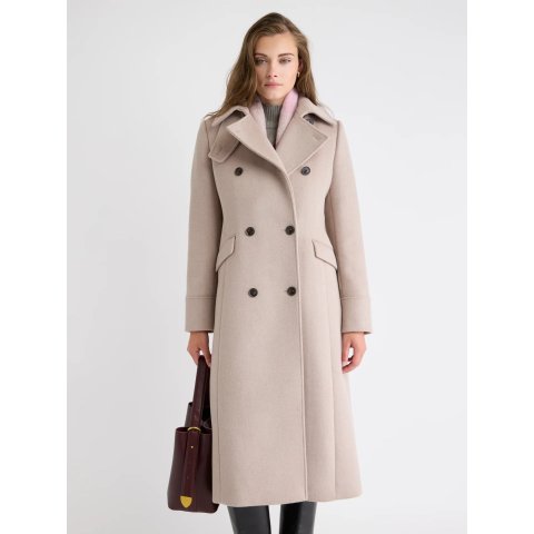 羊绒羊毛双排扣大衣