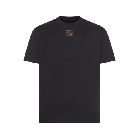 FendiBLACK 纯棉T恤 黑色