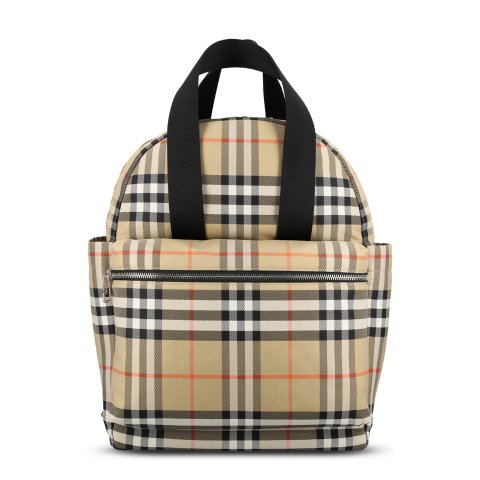 Burberry 儿童格纹拉链背包