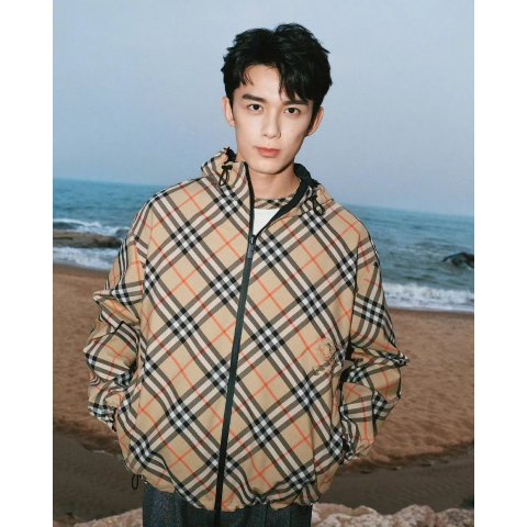 BurberryCheck 连帽夹克