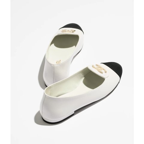 Mocassins 牛皮 黑白色