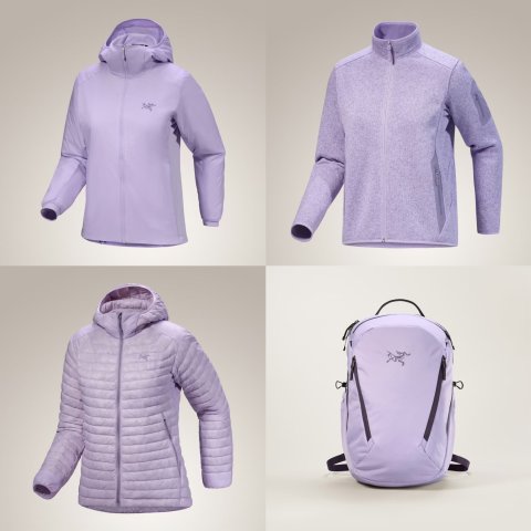 抢疯了！棉质T恤$80Arc'teryx 新色锦葵紫！Covert 开衫$220 马上断货