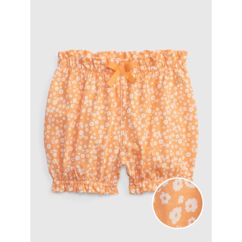 婴儿碎花有机棉短裤