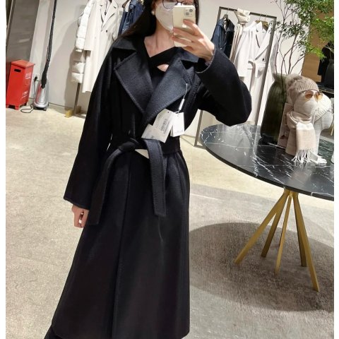 CASHMERE 带腰带大衣